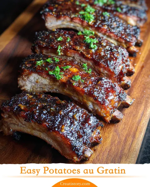 Sticky Honey Garlic Ribs Recipe