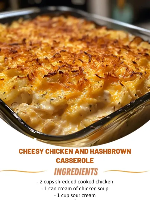 Cheesy Chicken and Hashbrown Casserole