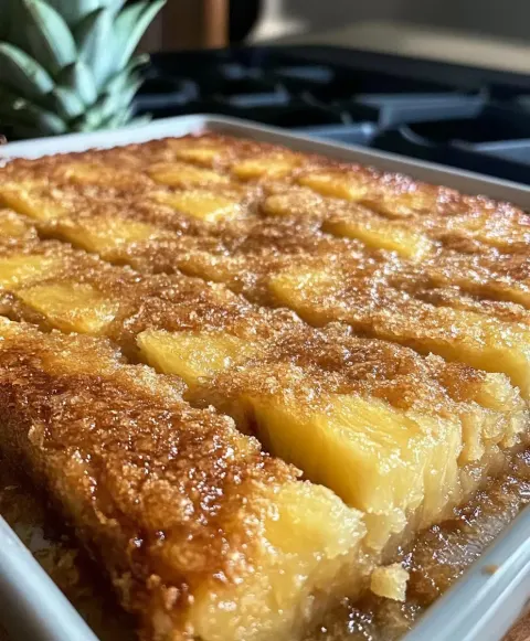 Pineapple Bake (Sweet, Buttery & Irresistible!) 🍍💛