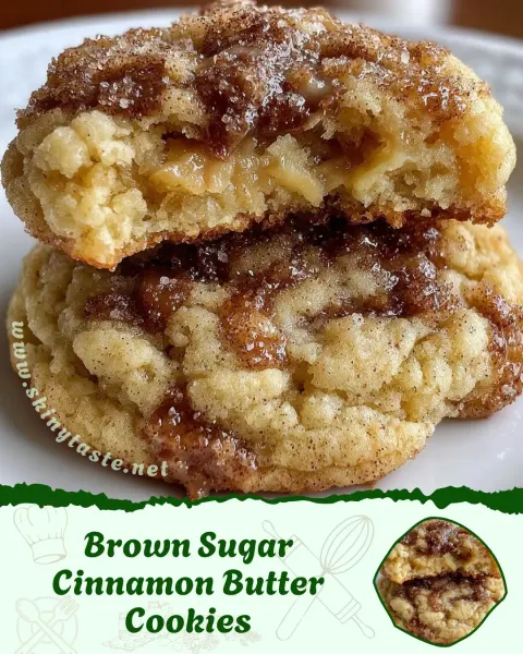 Brown Sugar Cinnamon Butter Cookies (Soft, Sweet & Irresistible!) 🍪✨