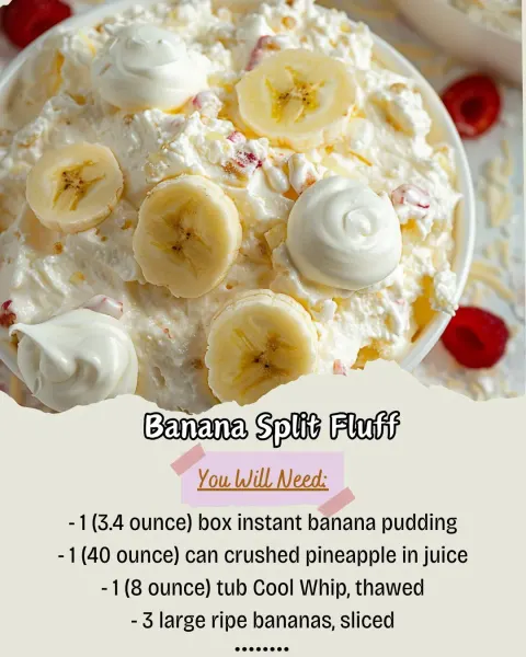 Banana Split Fluff: A Light, Creamy, Crowd-Pleasing Dessert Salad