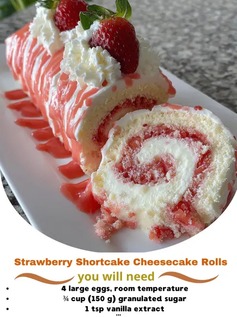 Strawberry Shortcake Cheesecake Rolls: A Dreamy No-Fuss Dessert You’ll Make Again and Again