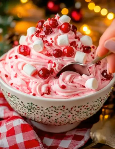 Christmas Holly Berry Cheesecake Fluff: A Festive, Creamy Holiday Delight