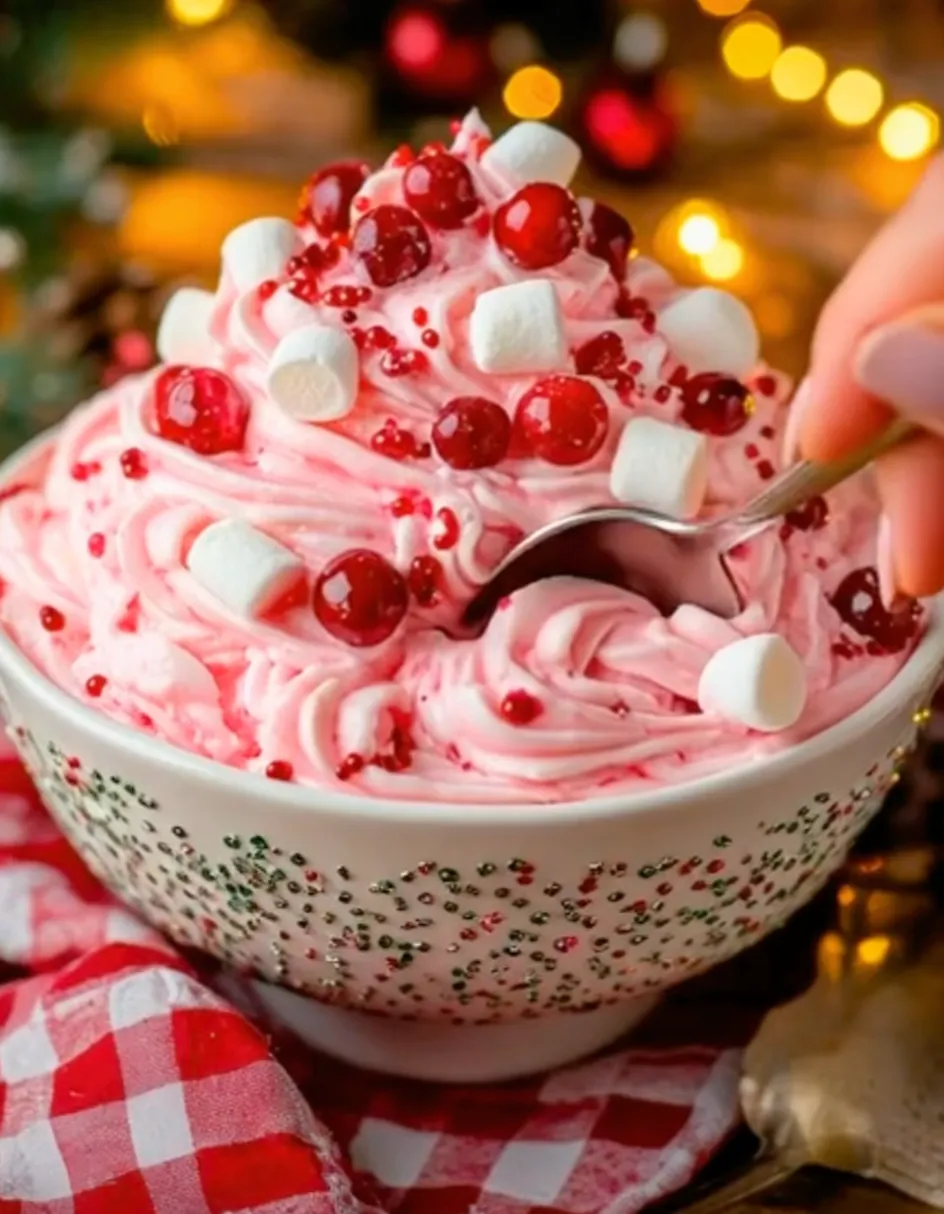 Christmas Holly Berry Cheesecake Fluff: A Festive, Creamy Holiday Delight