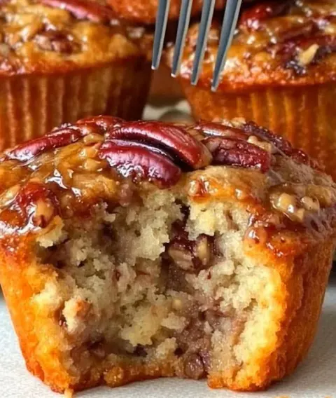 Pecan Pie Muffins – Gooey, Buttery & Irresistibly Easy 🧁✨