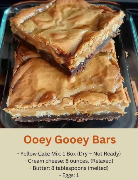 Ooey Gooey Bars Recipe