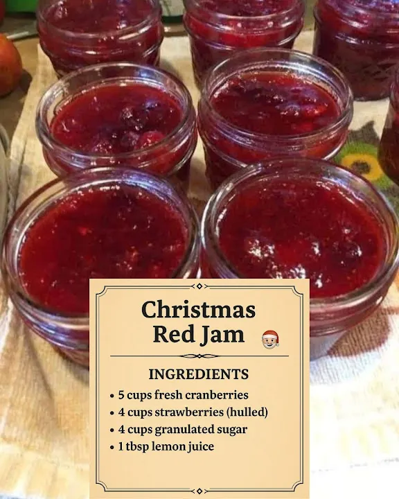 Celebrate the Holidays with Homemade Christmas Red Jam