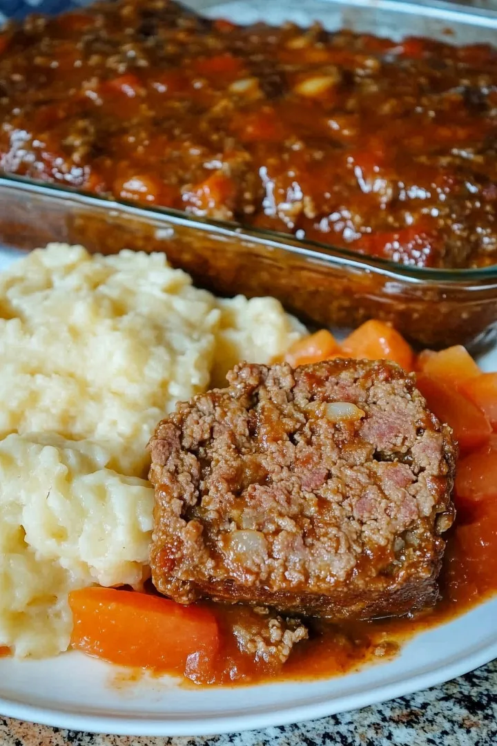 Meatloaf with a Tomato-Beef Sauce – Classic Comfort at Its Best