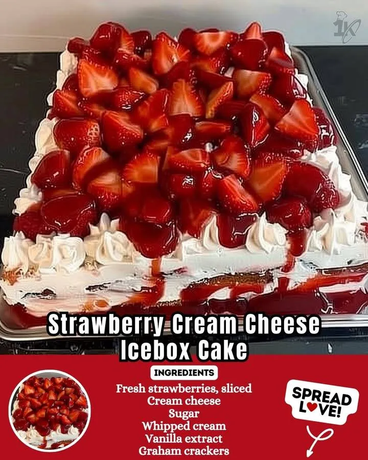 Strawberry Cream Cheese Icebox Cake—Don’t Lose This Delicious Recipe