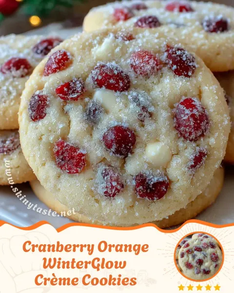 Cranberry Orange WinterGlow Crème Cookies