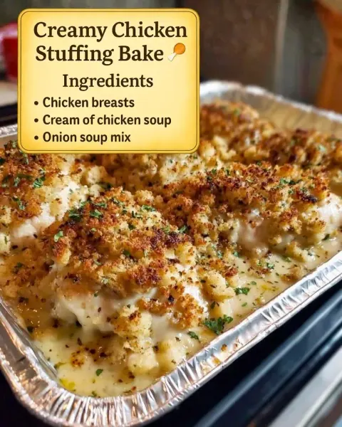 Creamy Chicken Stuffing Bake