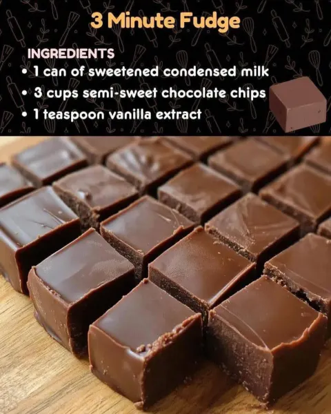Quick and Easy 3-Minute Fudge Recipe