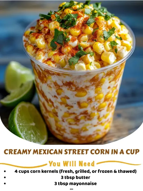 Creamy Mexican Street Corn Cup