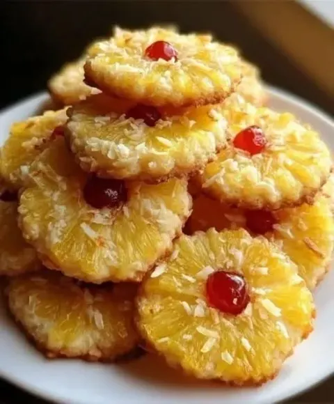Pineapple Upside Sugar Cookies
