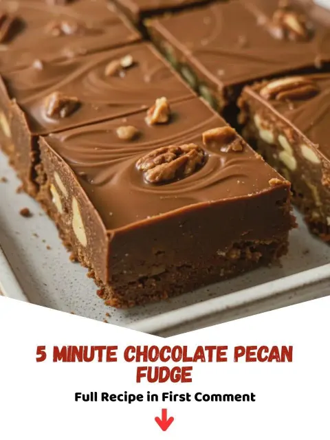 5 Minute Chocolate Pecan Fudge