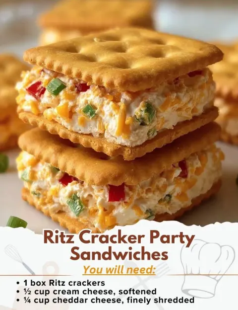 Ritz Cracker Party Sandwiches