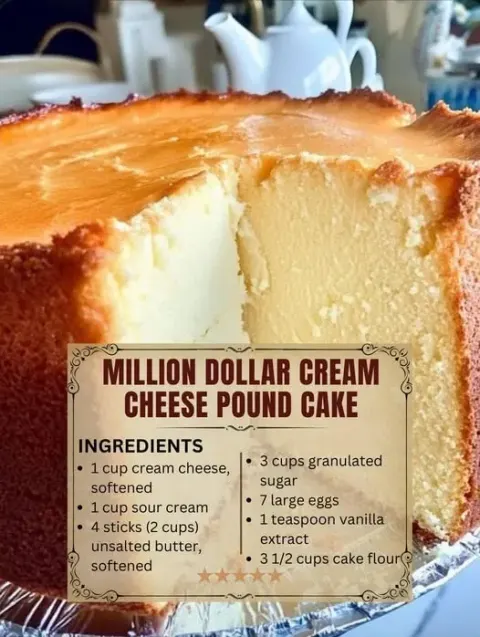 Million Dollar Cream Cheese Pound Cake
