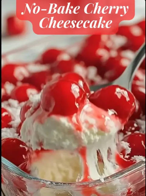 No-Bake Cherry Cheesecake