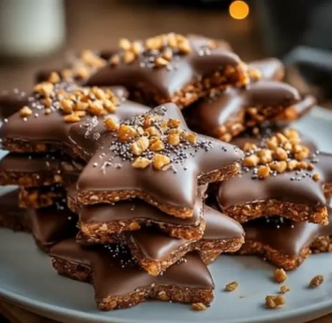 Easy No-Bake Star Crunch Cookies