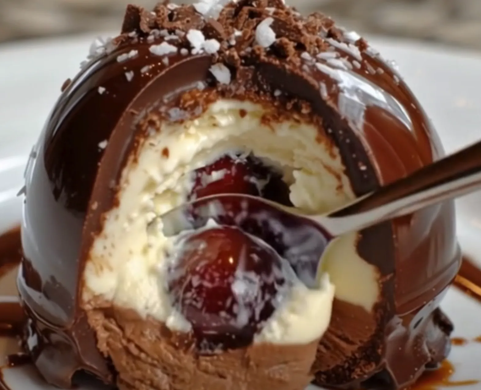 Italian Tartufo (Classic Italian Ice Cream Dessert)