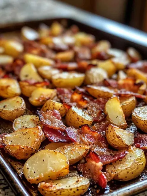 Crispy Potato and Bacon Sheet Pan: Golden, Savory Comfort with Minimal Effort