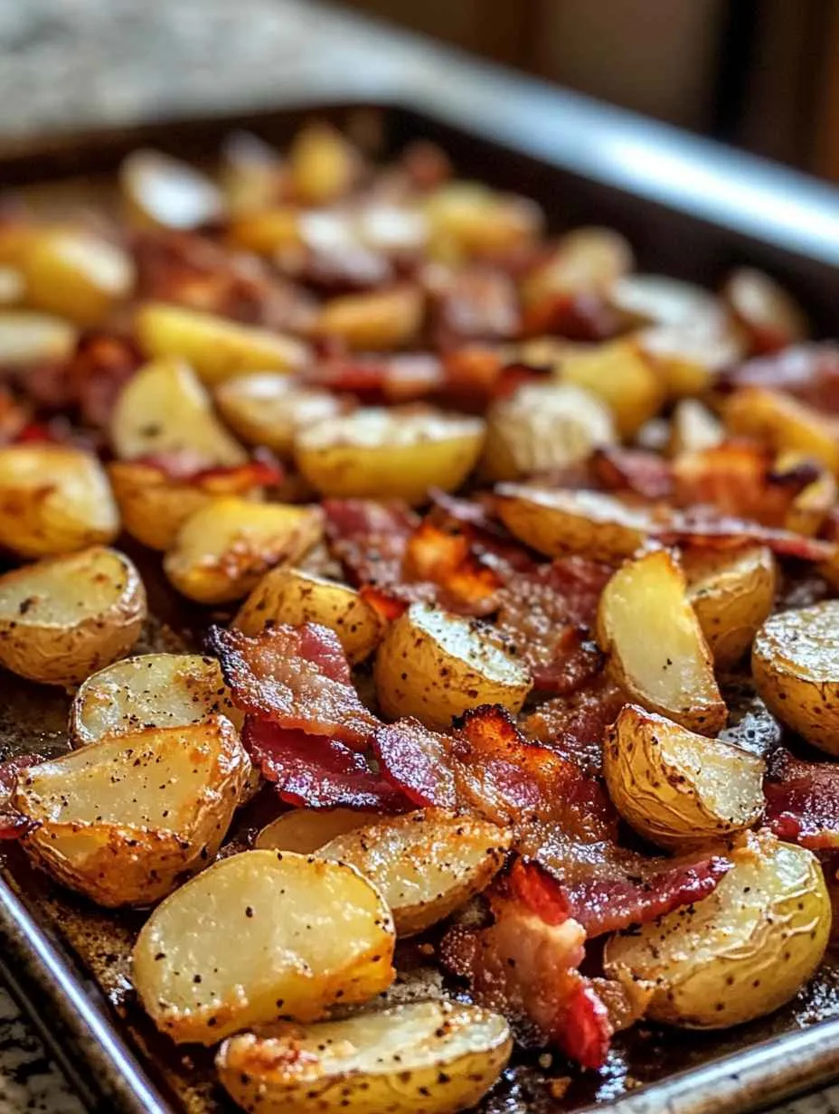 Crispy Potato and Bacon Sheet Pan: Golden, Savory Comfort with Minimal Effort