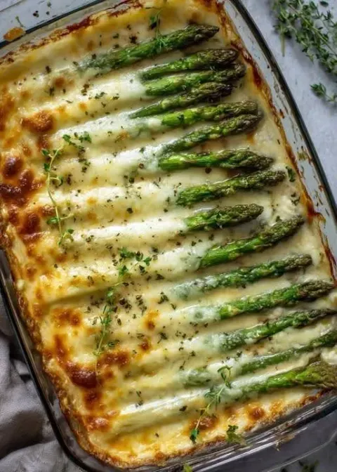 Creamy Cheesy Asparagus Casserole