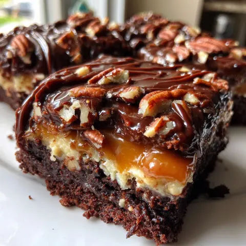 Ultimate Turtle Texas Sheet Cake with Caramel and Ganache