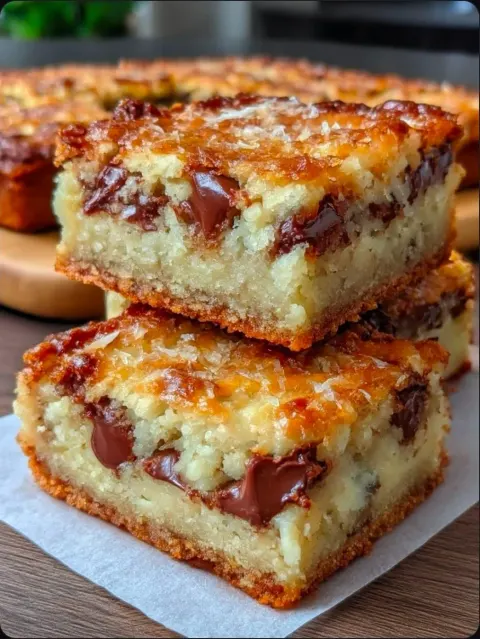 Congo Bars (Chewy, Buttery & Old-Fashioned Chocolate Chip Blondies)