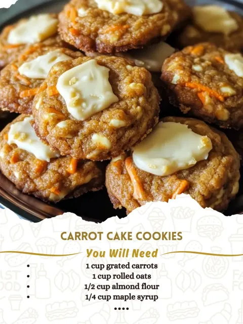 Carrot Cake Cookies (Soft, Wholesome & Naturally Sweet)