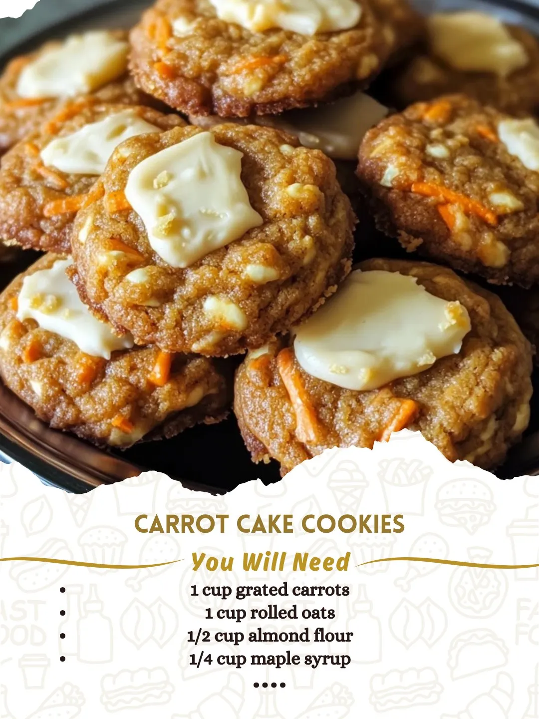 Carrot Cake Cookies (Soft, Wholesome & Naturally Sweet)
