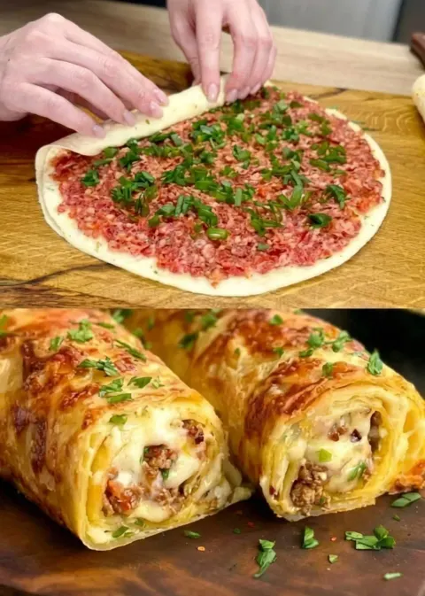 Cheeseburger Wraps Recipe