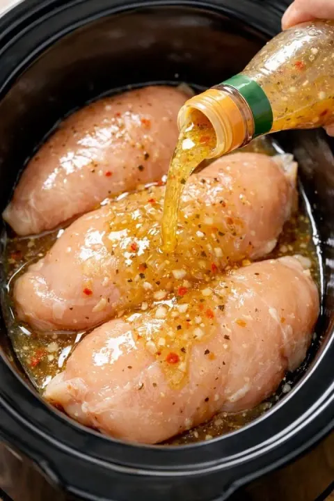 3-Ingredient Slow Cooker Italian Chicken: The Ultimate Set-It-and-Forget Dinner