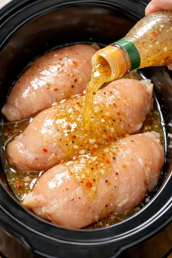 3-Ingredient Slow Cooker Italian Chicken: The Ultimate Set-It-and-Forget Dinner