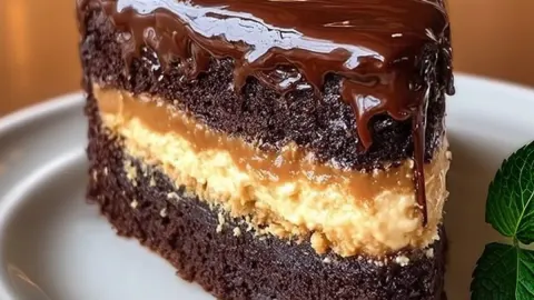 Chocolate Caramel Cream Cake