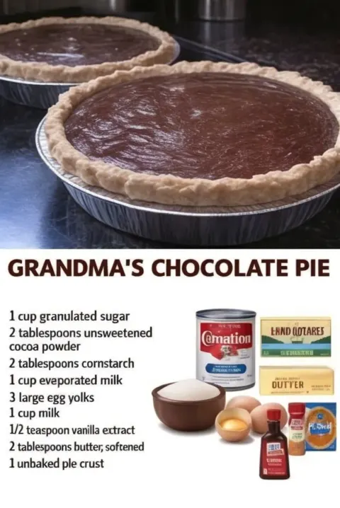 Grandma’s Unbelievably Creamy Chocolate Pie
