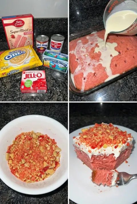 Strawberry Crunch Tres Leches Cake – The Ultimate Creamy Dessert