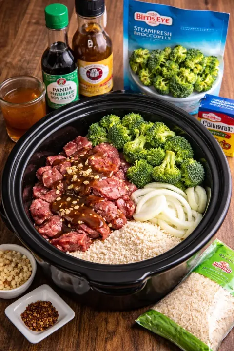 Crockpot Beef & Broccoli