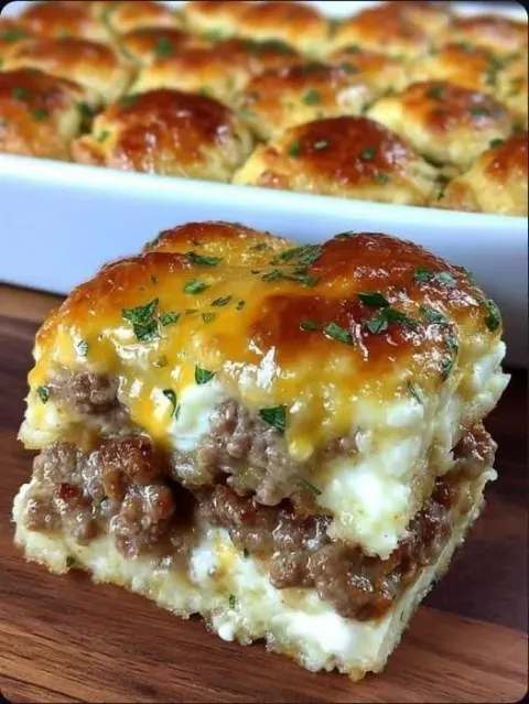 Easy 3-Ingredient Sausage & Cream Cheese Casserole