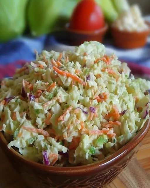 KFC-Style Coleslaw — Creamy, Tangy, and Just Like the Original (Only Better!)