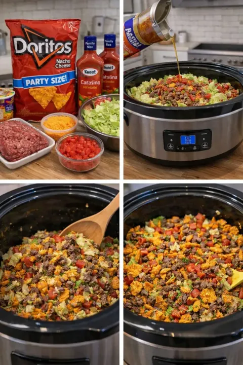 Crockpot Dorito Taco Salad