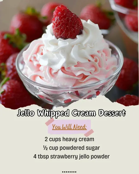 Jello Whipped Cream Dessert Recipe