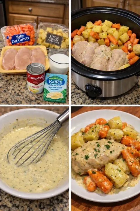 Ranch Chicken, Carrots, & Potatoes