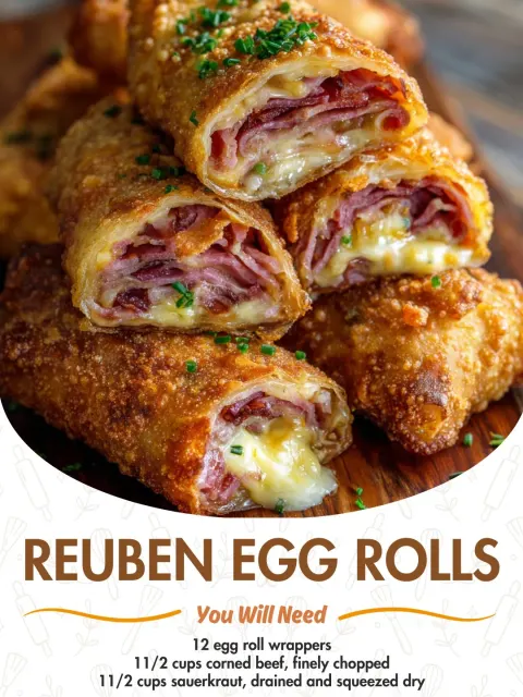 Reuben Egg Rolls