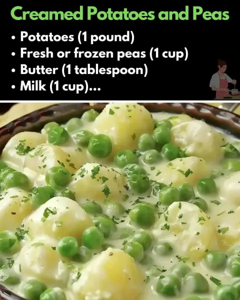 Creamed Potatoes and Peas