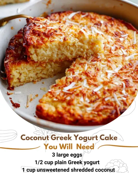 Flourless Coconut Greek Yogurt Cake