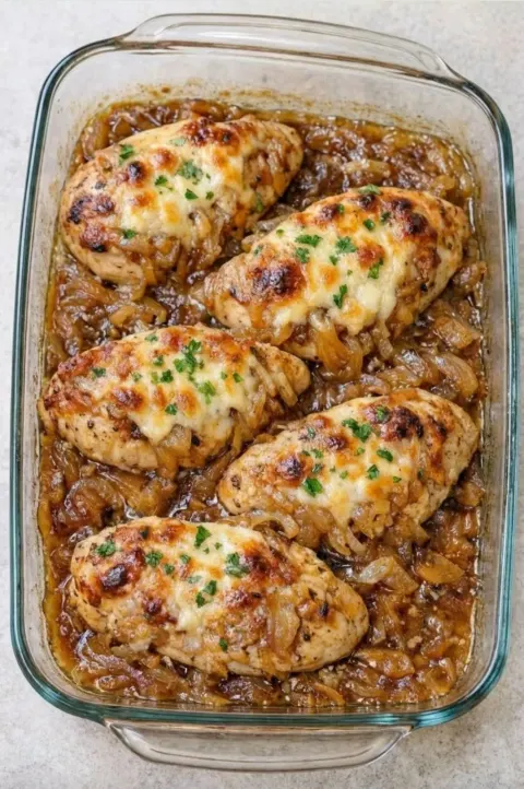 French Onion Chicken Bake: The Cozy Casserole That Tastes Like Soup in the Best Way