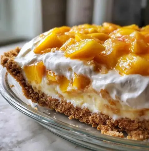 Peach Cool Whip Pie
