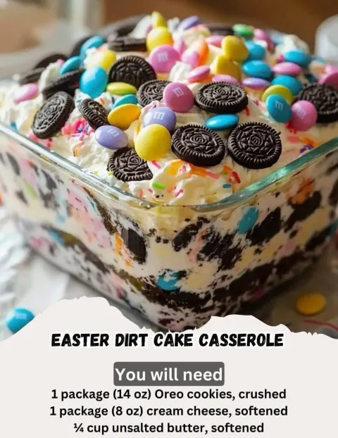 Easter Dirt Cake Casserole 🐰🌸