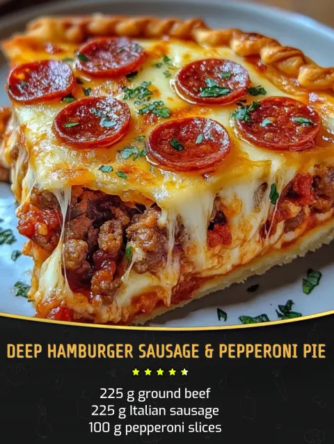 Deep Hamburger Sausage Delight